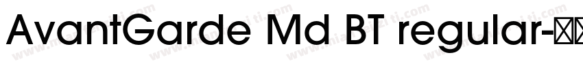 AvantGarde Md BT regular字体转换